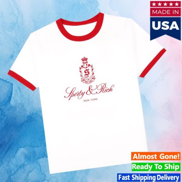 August Store Shop Sporty & Rich Women’s Vendome Ringer Tee