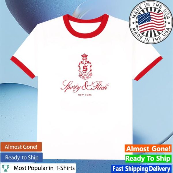 August Store Shop Sporty & Rich Women’s Vendome Ringer Tee