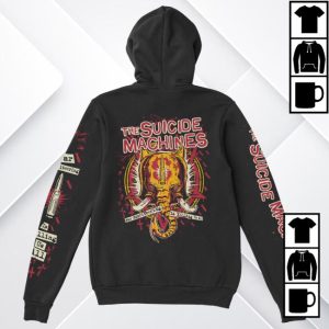 Suicide Machines Detroit Store Merch War Profiteering Is Killing Us All Long Zip-Up Hoodie