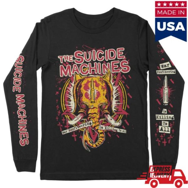 Suicide Machines Detroit Store Merch War Profiteering Is Killing Us All Long Sleeve