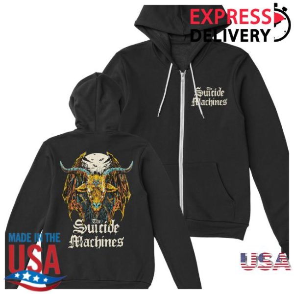 Suicide Machines Detroit Store Merch Baphomet Zip-Up Hoodie