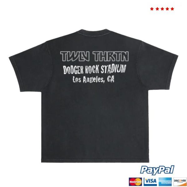 1213La Store Merch Kiss Pigment Black Tee