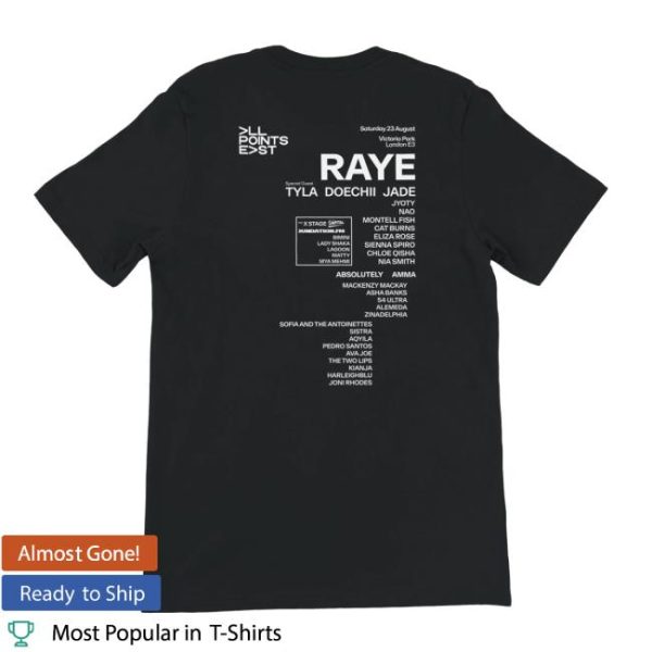 All Points East Festival Store Merch All Points East Raye 2025 T-Shirt