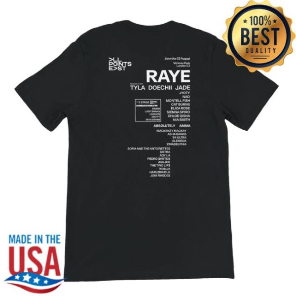 All Points East Festival Merch Store All Points East Raye 2025 T-Shirt
