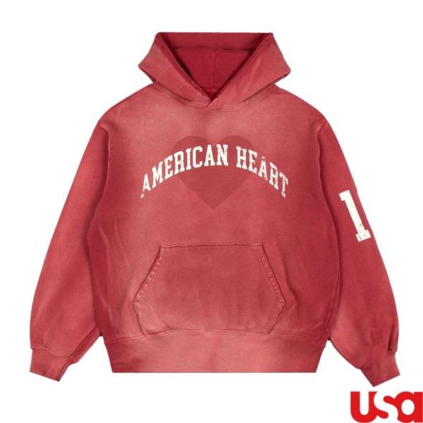 Benson Boone Merch Store Shop American Heart Red Hoodie
