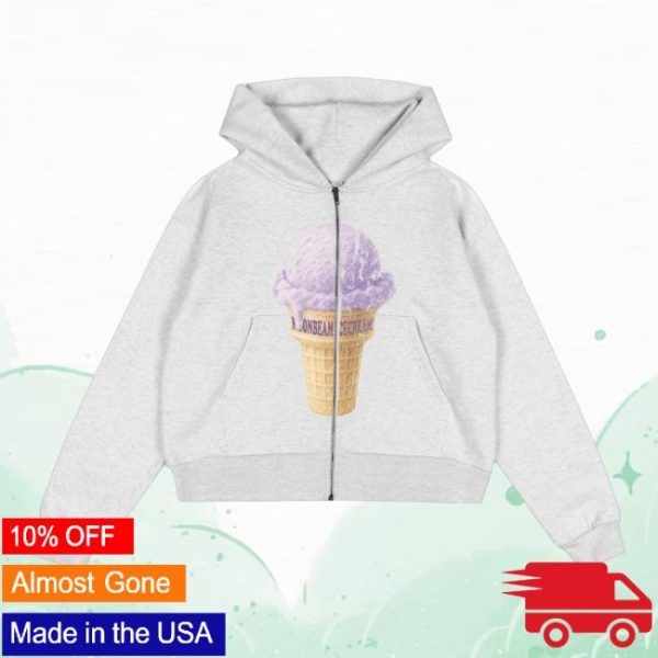 Benson Boone Merch Store Shop Ice Cream Zip Hoodie