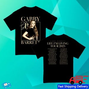 Gabby Barrett Merch Store Life I’m Living 2025 Tour T-Shirt Black
