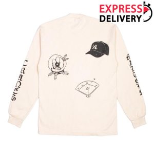 August Store Merch August Varsity Hometown Baseball Waffle Knit Thermal Long
