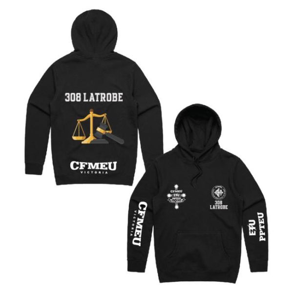 Cfmeu Merch Store Shop 308 Latrobe Jobsite Hoodie
