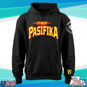 Cfmeu Merch Store Shop Pasifika Union Raised Yellow And Red Hoodie