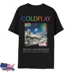 Coldplay Merch Store Hull Music Of The Spheres Limited Edition Tour Tee