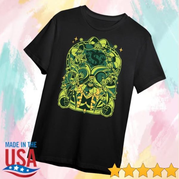 Shark Robot Merch Store Spindlehorse Mammon’s Ship Shirt