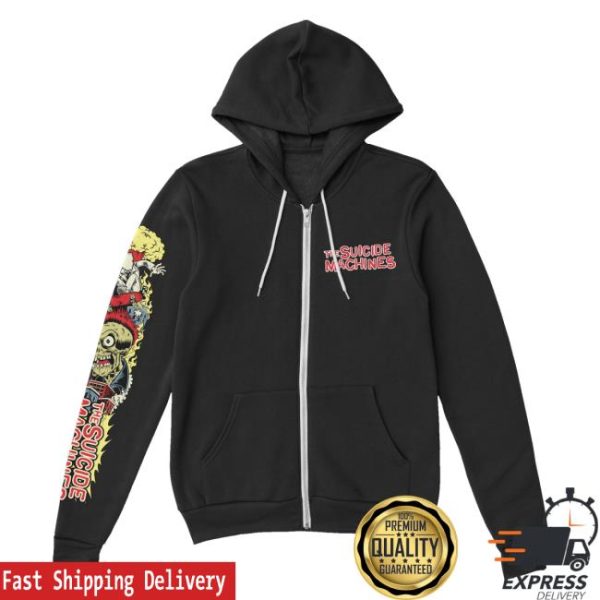 Suicide Machines Merch Store Skate Zip-Up Hoodie