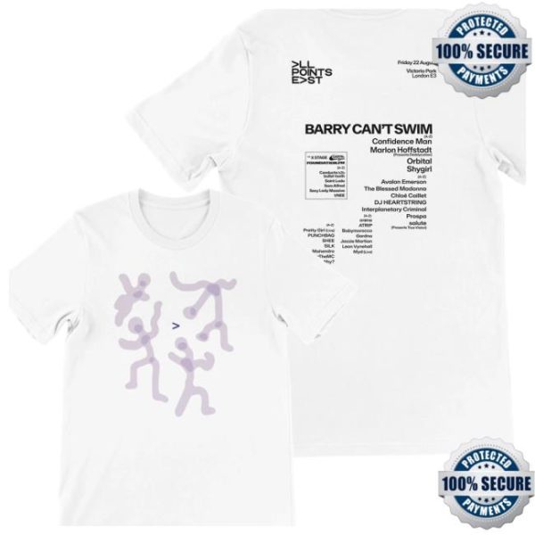 All Points East Festival Store Merch All Points East Barry Can’t Swim 2025 T-Shirt