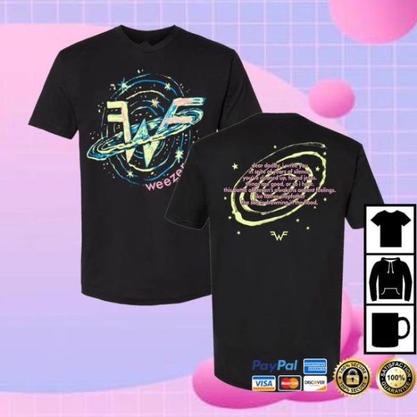 Weezer Web Store Merch Dear Daddy 2025 Tour T-Shirt