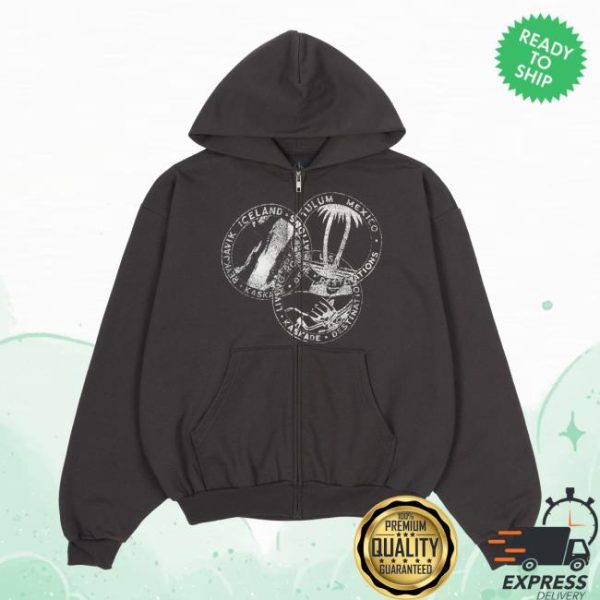 Shop Kaskade Store Merch Destinations Zip Hoodie