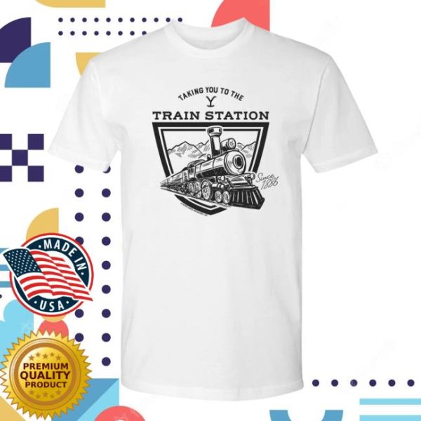 Yellowstonetv Shop Store Yellowstone Taking You To The Train Station Adult Short Sleeve T-Shirt