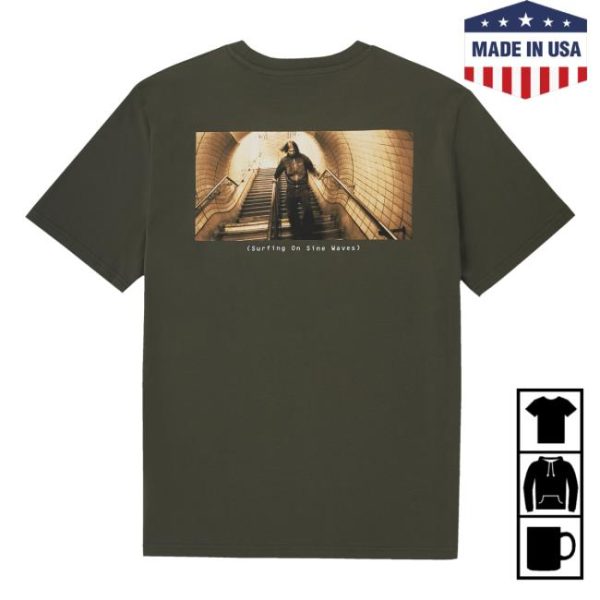 Aphex Twin Merch Store Polygon Window T-Shirt Khaki