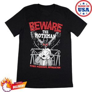 Bethesda Gear Store Merch Fallout Beware The Mothman Tee