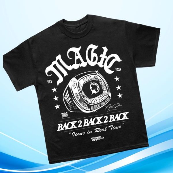 Massappeal Store Merch Nas Magic Champions Black T-Shirt