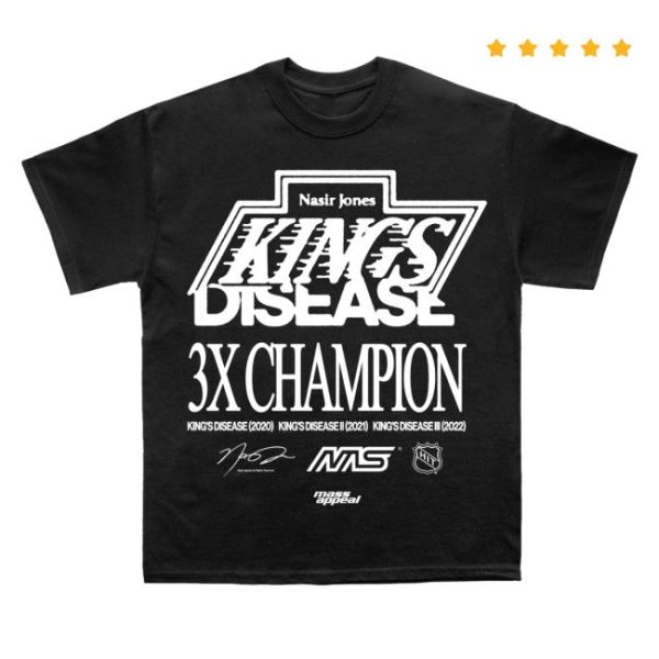 Massappeal Store Merch Nas Kd Champions V1 Black T-Shirt