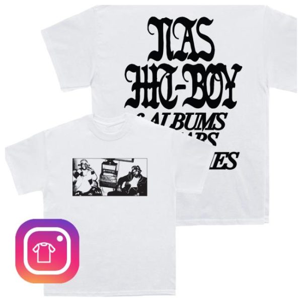 Massappeal Store Merch Nas Trilogies White T-Shirt
