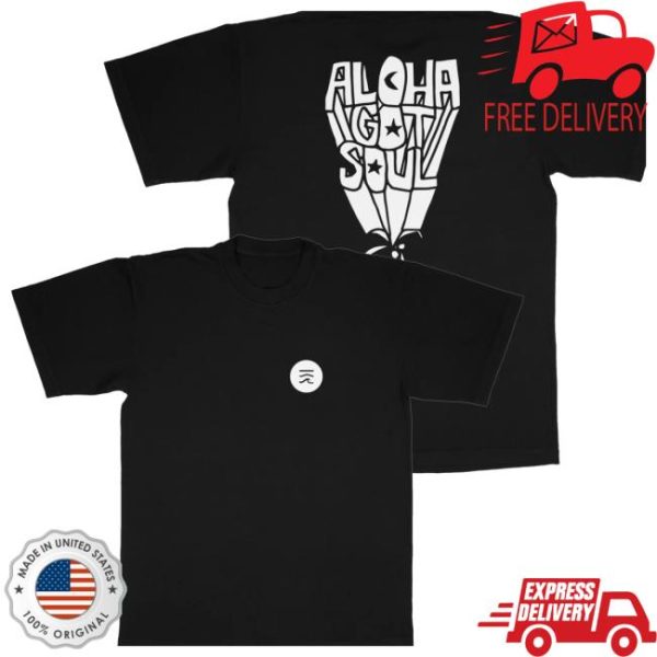 Aloha Got Soul Store Merch Palm Tree Black T-Shirt