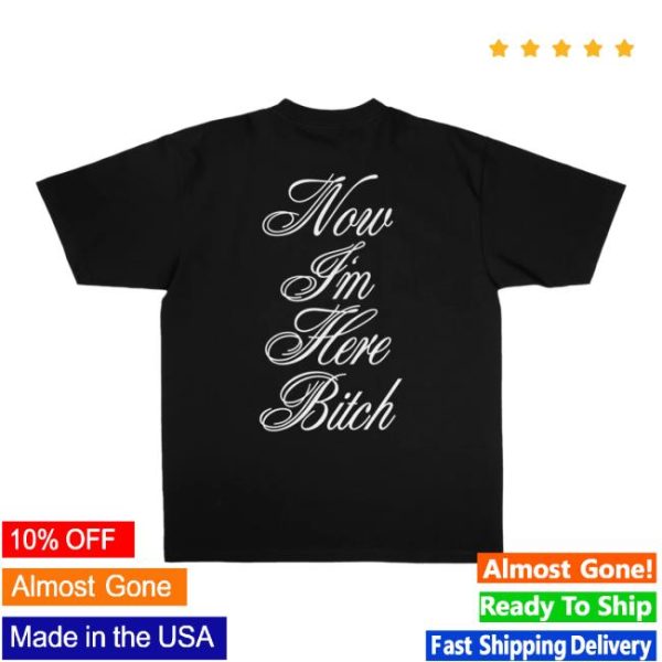 G-Eazy Store Merch Now I’m Here Statement Black Tee