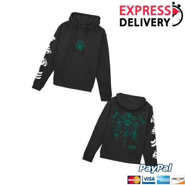 Blizzard Gear Merch Store World Of Warcraft Mists Of Pandaria Pandaren Crest Black Pullover Hoodie