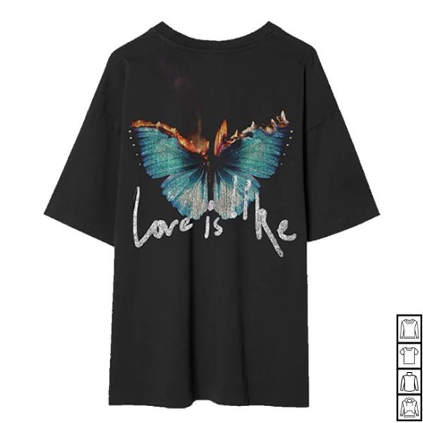 Maroon 5 Shop Store Merch Love Is Like Flaming Butterfly Tee