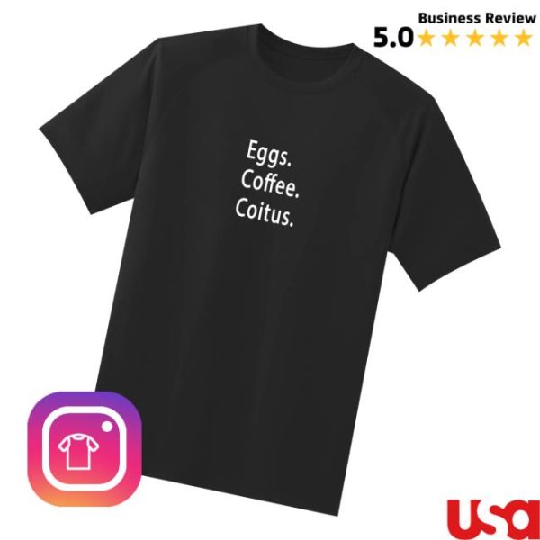 Nick Perri Music Merch Store Eggs Coffee Coitus Tee