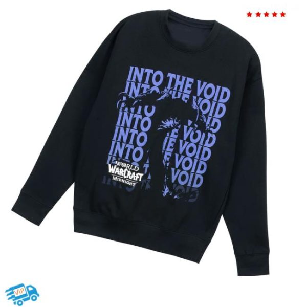 Blizzard Merch Store World Of Warcraft Midnight Void Black Crewneck Sweatshirt