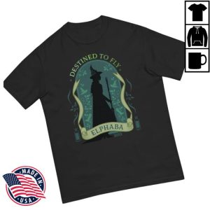 Nbc Store Store Merch Wicked Enchanted Elements Destined To Fly Elphaba Comfort Colors T-Shirt