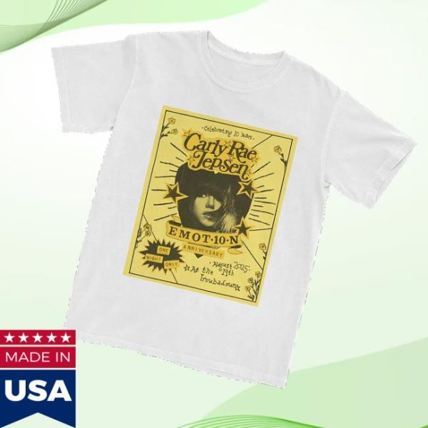 Carly Rae Jepsen Store Shop Merch Emotion One Night Only T-Shirt