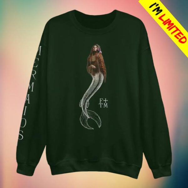 Florence And The Machine Store Merch Mermaids Neck In Green Crew