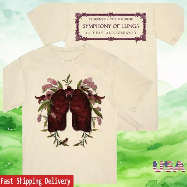 Florence And The Machine Store Merch Natural Lungs T-Shirt
