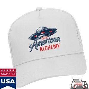 American Alchemy Store Merch Ufo Trucker White Hat
