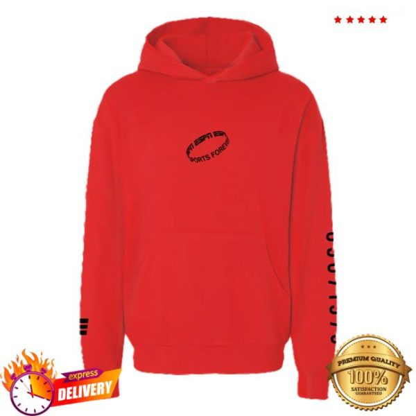 Espn Store Merch Sports Forever Infinity Red Hoodie