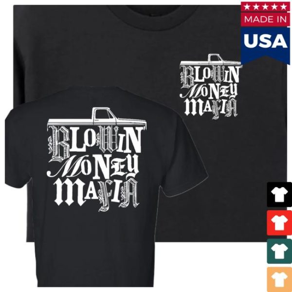 Blowin Money Mafia Store Merch Blowin’ Money Mafia Ransom Letter Truck Tee