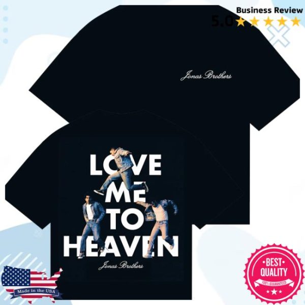 Jonas Brothers Store Merch Love Me To Heaven Single Tee