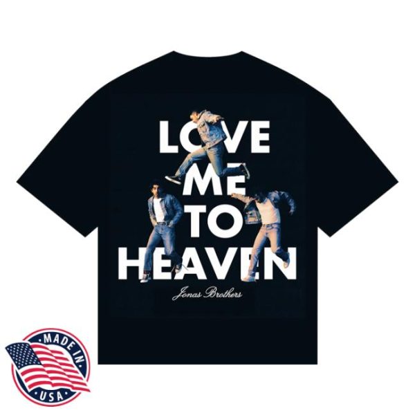 Jonas Brothers Store Merch Love Me To Heaven Single Tee
