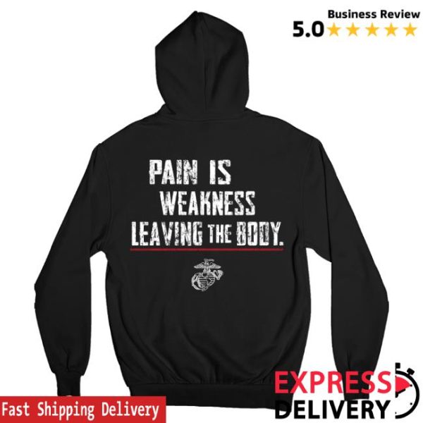 Marine Corps Gift Shop Store Merch Marines Pain Is Weakness Hoodie
