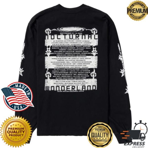 Insomniac Shop Store Merch Night Echoes Lineup Ls Tee