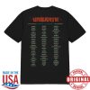 kenny Unearth Merch Store Tour Date Teea