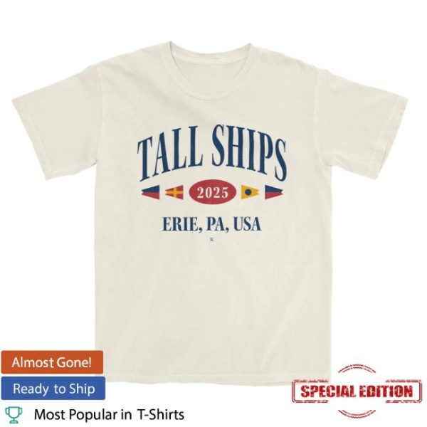 Erie Apparel Store Merch Tall Ships Signal Tee