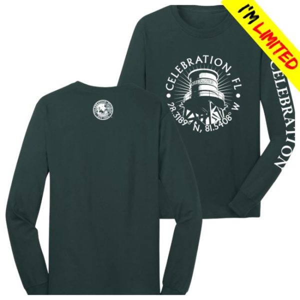 Celebration Logo Shop Merch Celebration Water Tower Long Sleeve Tee