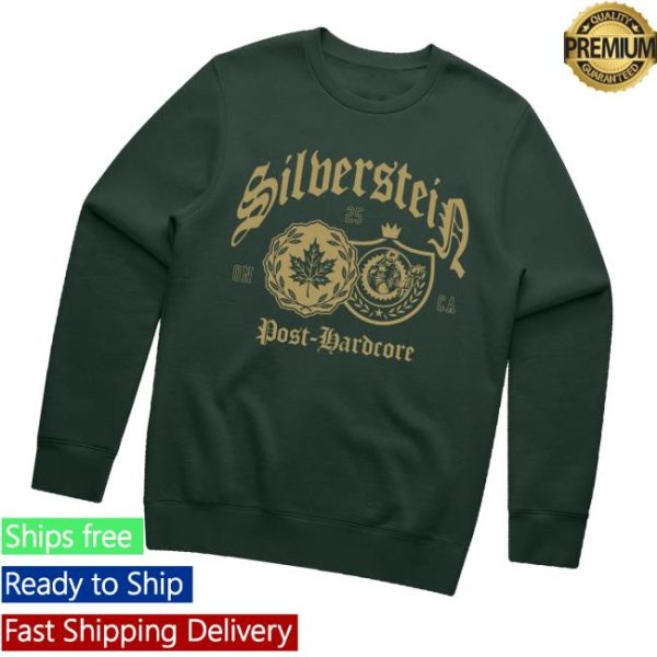 Silverstein Music Merch Post Hardcore Crewneck