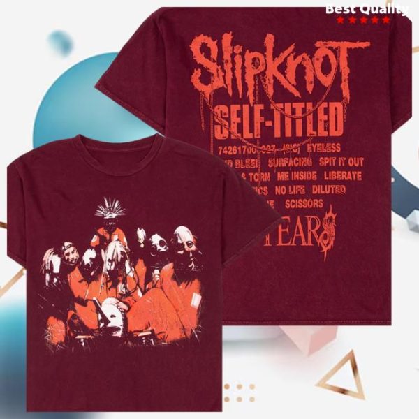 Slipknot Merch Store Self Titled 25 Years T-Shirt