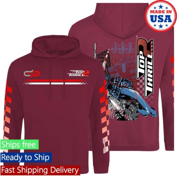 Cedar Fair Store Merch Cedar Point Top Thrill 2 Hooded Sweatshirt