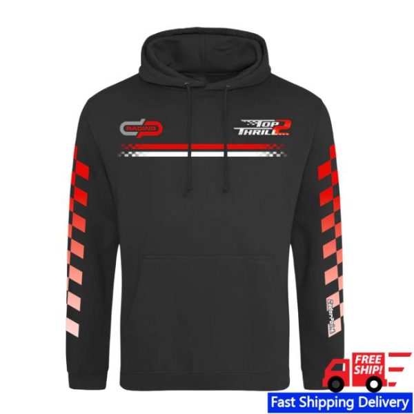 Cedar Fair Store Merch Cedar Point Top Thrill 2 Black Hooded Sweatshirt
